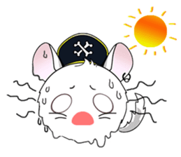 Pirate Chinchilla sticker #5306238