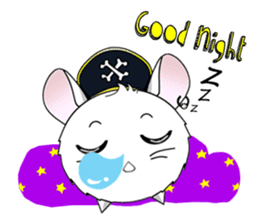 Pirate Chinchilla sticker #5306242