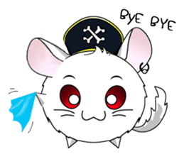 Pirate Chinchilla sticker #5306243