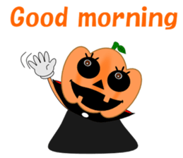 Conversation mysterious pumpkin English sticker #5306245