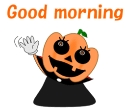 Conversation mysterious pumpkin English sticker #5306245