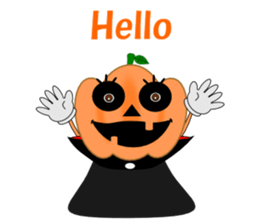 Conversation mysterious pumpkin English sticker #5306246