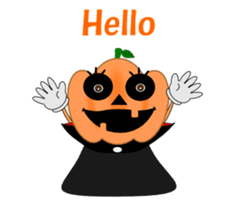 Conversation mysterious pumpkin English sticker #5306246