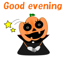 Conversation mysterious pumpkin English sticker #5306247