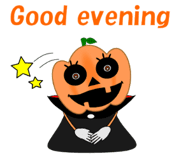 Conversation mysterious pumpkin English sticker #5306247