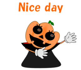 Conversation mysterious pumpkin English sticker #5306248