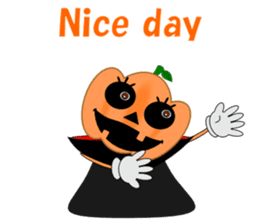 Conversation mysterious pumpkin English sticker #5306248