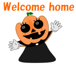 Conversation mysterious pumpkin English sticker #5306249