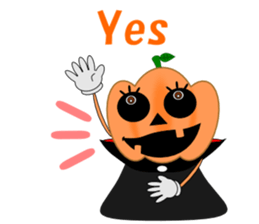 Conversation mysterious pumpkin English sticker #5306254