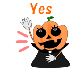 Conversation mysterious pumpkin English sticker #5306254