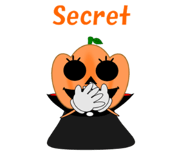 Conversation mysterious pumpkin English sticker #5306255