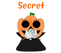 Conversation mysterious pumpkin English sticker #5306255