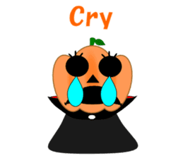 Conversation mysterious pumpkin English sticker #5306256