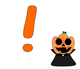 Conversation mysterious pumpkin English sticker #5306258