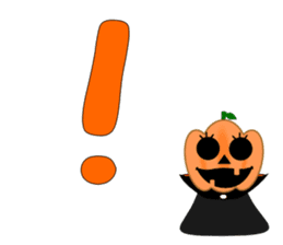 Conversation mysterious pumpkin English sticker #5306258