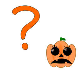 Conversation mysterious pumpkin English sticker #5306259