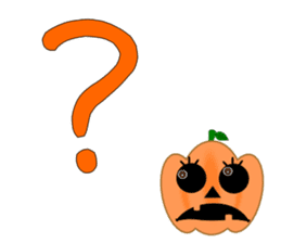 Conversation mysterious pumpkin English sticker #5306259