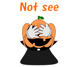 Conversation mysterious pumpkin English sticker #5306261