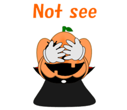 Conversation mysterious pumpkin English sticker #5306261