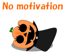 Conversation mysterious pumpkin English sticker #5306262