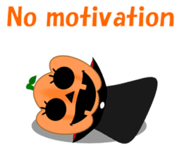 Conversation mysterious pumpkin English sticker #5306262