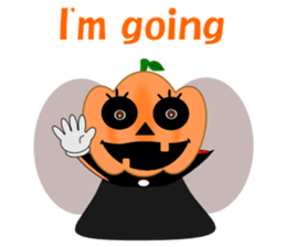 Conversation mysterious pumpkin English sticker #5306263