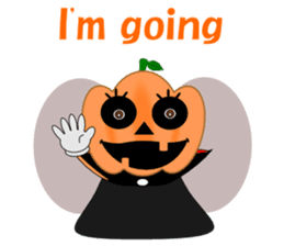 Conversation mysterious pumpkin English sticker #5306263