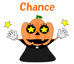 Conversation mysterious pumpkin English sticker #5306265
