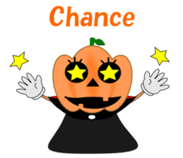 Conversation mysterious pumpkin English sticker #5306265