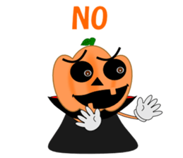 Conversation mysterious pumpkin English sticker #5306266