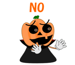 Conversation mysterious pumpkin English sticker #5306266