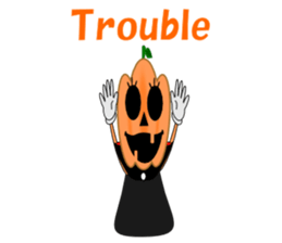 Conversation mysterious pumpkin English sticker #5306267