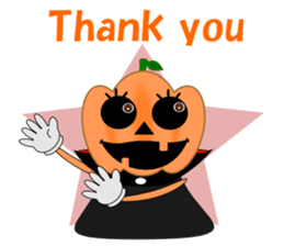 Conversation mysterious pumpkin English sticker #5306268