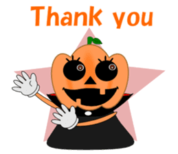 Conversation mysterious pumpkin English sticker #5306268