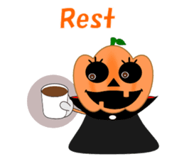 Conversation mysterious pumpkin English sticker #5306269