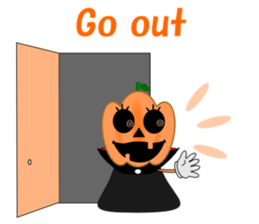 Conversation mysterious pumpkin English sticker #5306272
