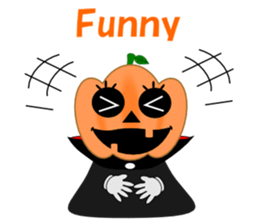 Conversation mysterious pumpkin English sticker #5306274