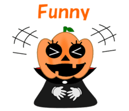 Conversation mysterious pumpkin English sticker #5306274