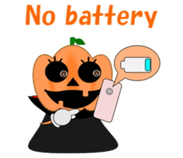 Conversation mysterious pumpkin English sticker #5306278