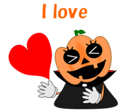 Conversation mysterious pumpkin English sticker #5306281