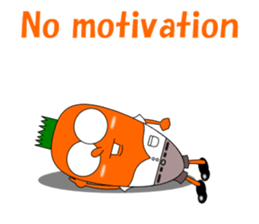 Conversation with funny carrot English sticker #5306582