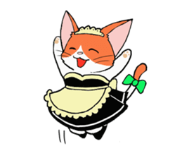 Cat maid sticker #5306671