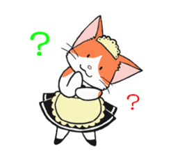 Cat maid sticker #5306674