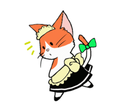 Cat maid sticker #5306676