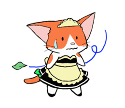 Cat maid sticker #5306677