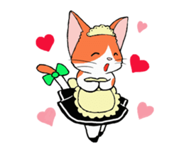 Cat maid sticker #5306679