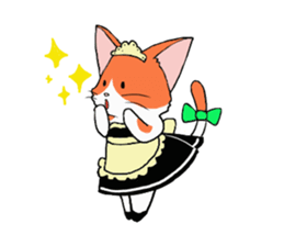Cat maid sticker #5306681