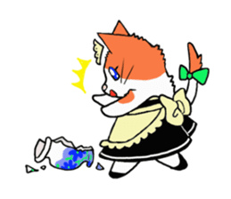 Cat maid sticker #5306683