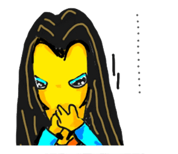 A strange and changeful girl sticker #5306833