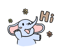 Q elephant sticker #5307444